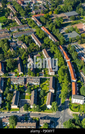 Essen-Altendorf Hirtsiefer-Siedlung historique règlement, des travailleurs de l'usine Krupp en acier coulé, Essen, Ruhr, Rhénanie du Nord-Westphalie, Allemagne Banque D'Images