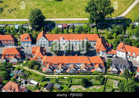 Des mineurs Schüngelberg de règlement, Règlement de la mine de charbon Hugo, SAT, société de fiducie, Gelsenkirchen, Ruhr, Rhénanie du Nord-Westphalie, Allemagne Banque D'Images