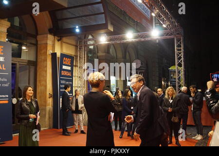 L'acteur italien Sergio Castellitto directeur / sur le tapis rouge de Roma Fiction Fest au cinéma Adriano à Rome Banque D'Images