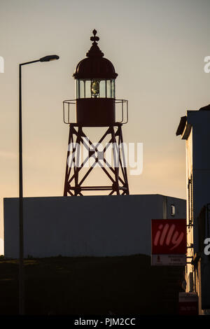 Le Farol de Santa Clara, Ponta Delgada, Sao Miguel, Açores, Portugal Banque D'Images