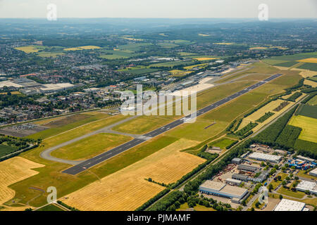 Airport Dortmund, piste, aéroport régional, Aviation, Dortmund, Ruhr, Rhénanie du Nord-Westphalie, Allemagne Banque D'Images