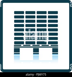 La construction de l'icône palette . Reflet de l'ombre. Vector illustration. Illustration de Vecteur