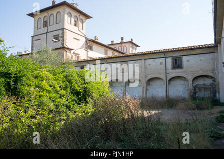 Villa Medici 'dell'Ambrogiana' psychiatrique hôpital Ex judiciaire de Montelupo Fiorentino, Florence, Italie. Banque D'Images