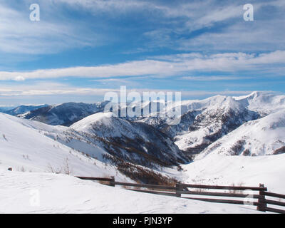 Station de Ski Val d'Allos dans les Alpes Banque D'Images