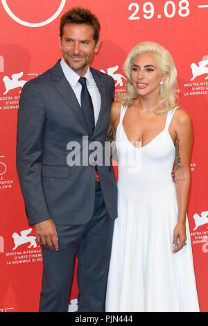 Bradley Cooper et Lady Gaga assister à une étoile est née une séance au cours de la 75e Festival du Film de Venise, Venise, Italie. 31 août, 2018 © Paul Treadway Banque D'Images