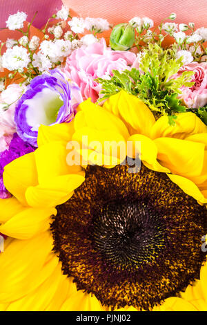 Bouquet de tournesol - Don, présent ou célébration. Banque D'Images