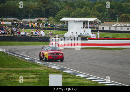 Chichester, West Sussex, UK, 8 septembre 2018. Au cours de la course automobile Goodwood Revival à Goodwood Motor Credit : Gergo Toth/Alamy Live News Banque D'Images