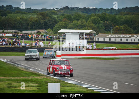 Chichester, West Sussex, UK, 8 septembre 2018. Au cours de la course automobile Goodwood Revival à Goodwood Motor Credit : Gergo Toth/Alamy Live News Banque D'Images