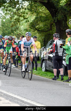 Newstead,Bretagne,UK : le 08 septembre 2018.L'équipe sky rider Ian Stannard remporte l'étape 7 à Mansfield. Crédit : Ian Francis/Alamy Live News Crédit : Ian Francis/Alamy Live News Banque D'Images