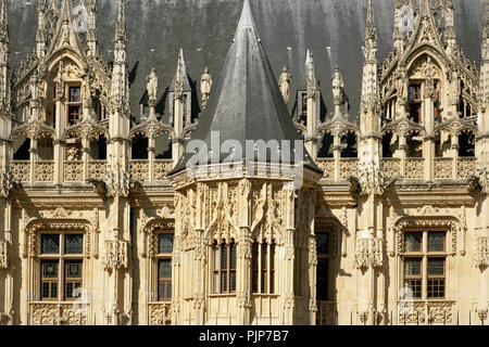 Palais de Justice, Rouen, Normandie, France. Banque D'Images