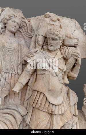 Les Reliefs du Sebasteion impériale à Aphrodisias ville antique ,Geyre,Aydin,Turquie Banque D'Images