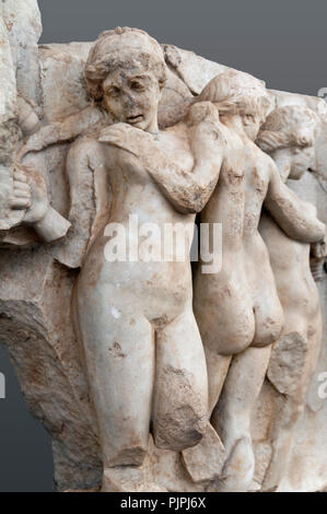 Les Reliefs du Sebasteion impériale à Aphrodisias ville antique ,Geyre,Aydin,Turquie Banque D'Images