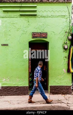 Une vue typique de la ville de Copan au Honduras Banque D'Images