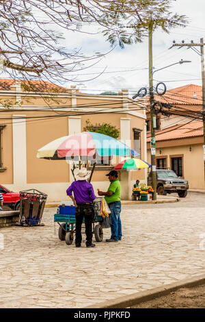 Une vue typique de la ville de Copan au Honduras Banque D'Images