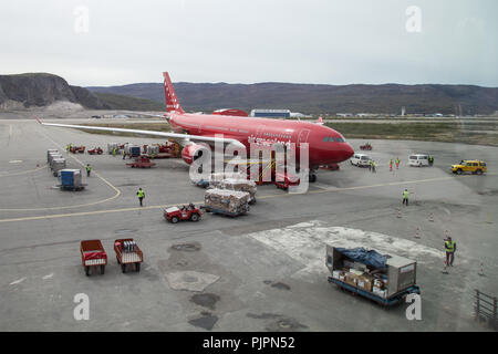 L'aéroport de Kangerlussuaq, Groenland Banque D'Images