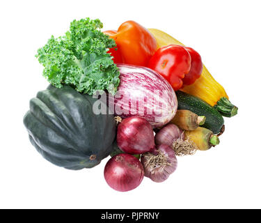 Tas de légumes isolated Banque D'Images