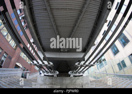 Millennium Bridge River Thames London Banque D'Images