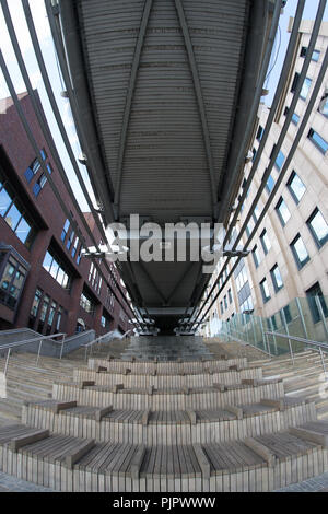 Millennium Bridge River Thames London Banque D'Images