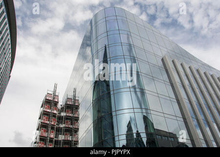 Goldman Sachs Cour Plumtree bâtiment du Siège, sur le tailleur de la rue, la ville de London, UK Banque D'Images