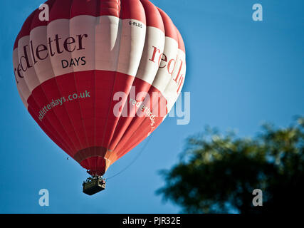 Red Letter Days Hot Air Balloon Banque D'Images