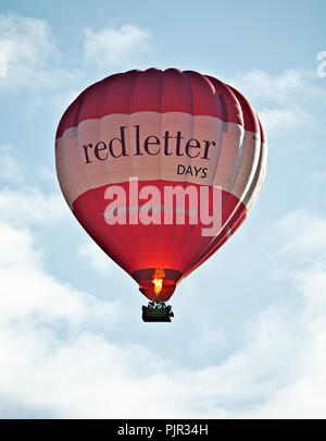 Red Letter Days Hot Air Balloon Banque D'Images