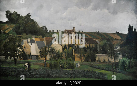 Camille PISSARRO (1830- 1903). Le peintre français. L'Hermitage près de Pontoise, 1867. Musée Wallraf-Richartz. Cologne. L'Allemagne. Banque D'Images
