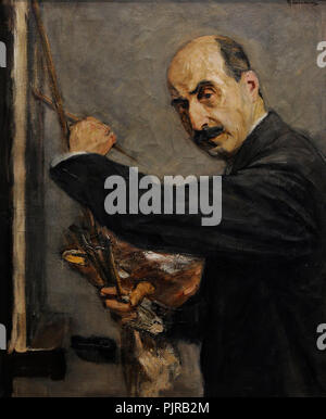 Max Liebermann (1847-1935). Peintre allemand. Autoportrait, 1908. Musée Wallraf-Richartz. Cologne. L'Allemagne. Banque D'Images