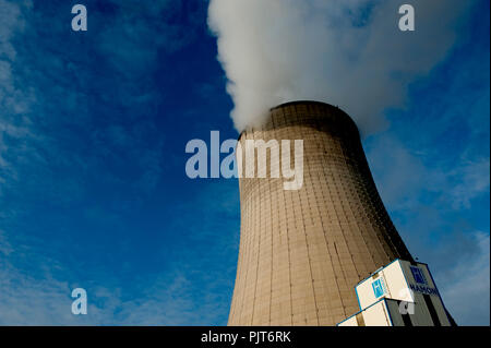 La centrale nucléaire d'Electrabel à Forest près de Bruxelles (Belgique, 01/02/2010) Banque D'Images