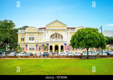 Façade de l'hôtel de ville à George Town, Penang, Malaisie Banque D'Images