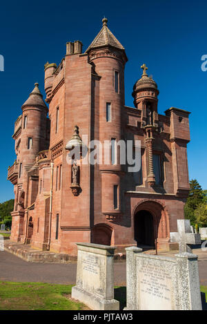 Patrick Allan Fraser la chapelle mortuaire de la famille et de l'Ouest mausolée, cimetière, Arbroath, Angus, Scotland. Banque D'Images