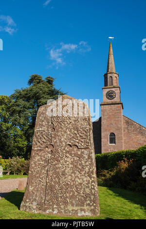 Manse Glamis Glamis, Pierre Picte, Angus, Scotland. Banque D'Images