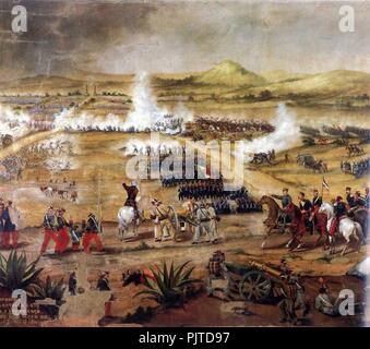 Batalla del 5 de mayo de 1862. Banque D'Images