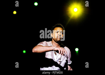 Jamaican-American chanteur de reggae Shaggy au Suikerrock festival à Tienen (Belgique, 31/07/2010) Banque D'Images