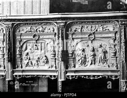 Basilique Saint-Denis - stalles du choeur - Saint-Denis - Médiathèque de l'architecture et du patrimoine - APMH00004274. Banque D'Images