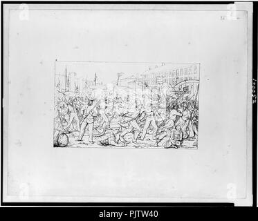 Bataille de Baltimore, le 19 avril, 1861 Banque D'Images