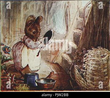 Beatrix Potter - l'histoire de deux mauvaises Mice - Illustration 22. Banque D'Images