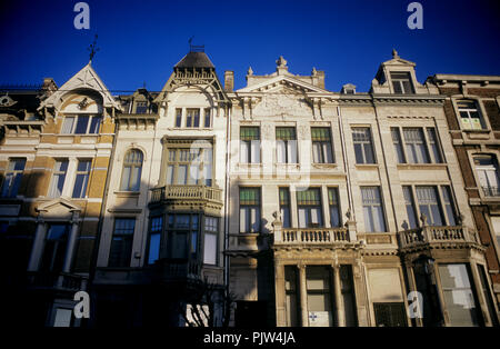 L'Art nouveau et Jugendstiel façades de la Cogels-Osylei à Berchem, Anvers (Belgique, 06/01/2008) Banque D'Images