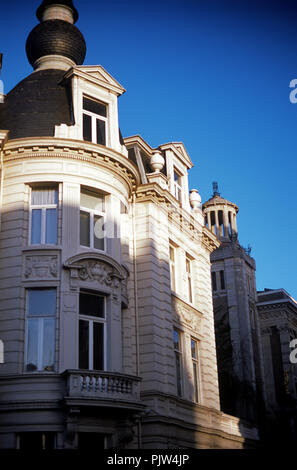 L'Art nouveau et Jugendstiel façades de la Cogels-Osylei à Berchem, Anvers (Belgique, 06/01/2008) Banque D'Images