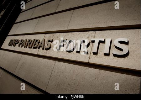 Le siège de la Fortis Foundation Belgium dans la Rue Royale, à Bruxelles (Belgique, 29/04/2010) Banque D'Images