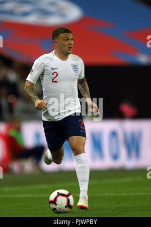Londres, Royaume-Uni. Le 8 septembre 2018. Kieran Trippier (E) lors de l'UEFA Ligue des Nations Unies a, Groupe 4, entre l'Angleterre et l'Espagne, au stade de Wembley, Londres, le 8 septembre 2018. **Cette photo est pour un usage éditorial uniquement** Crédit : Paul Marriott/Alamy Live News Banque D'Images