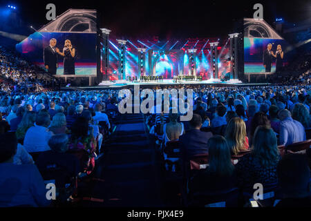 Vérone, Italie. Le 8 septembre 2018. Les concerts d'ANDREA BOCELLI'S NIGHT DANS L'ARÈNE DE VÉRONE Verona (Italie) le 9 septembre 2018 PHOTO PAR FILIPPO RUBIN Crédit : Filippo Rubin/Alamy Live News Banque D'Images