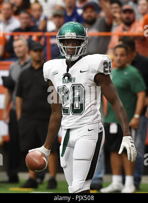 Syracuse, NY, USA. Sep 8, 2018. Syracuse défait Wagner 62-10 au Carrier Dome à Syracuse, New York. Photo par Alan Schwartz/Cal Sport Media/Alamy Live News Banque D'Images