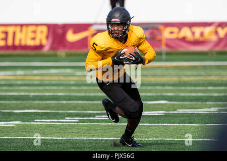 Daytona Beach, FL, USA. Sep 8, 2018. Bethune Cookman sécurité Wildcats Ndukwe Kennedy (5) au cours de NCAA Football match entre les VUL Dragons et Bethune Cookman Wildcats au Stade Municipal à Daytona Beach, Fl. Romeo T Guzman/CSM/Alamy Live News Banque D'Images