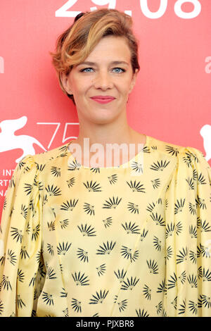 Céline Sallette pendant les 'Un peuple et son roi / une nation, un roi' photocall au 75e Festival International du Film de Venise au Palazzo del Casino sur Septembre 07, 2018 à Venise, Italie Banque D'Images