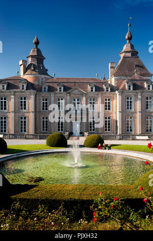 Le 17ème siècle de style classique château de Modave (Belgique, 23/10/2011) Banque D'Images