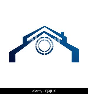 Immo design logo vector concept et idée. Real Estate logo vector modèle. Chambre résumé icône. Symbole de l'architecture de la construction d'accueil Illustration de Vecteur