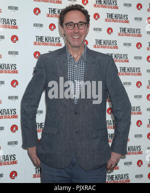 Guy Henry acteur participant à la l'Krays : Dead Man Walking film premiere at Genesis Cinema, l'Est de Londres. Banque D'Images