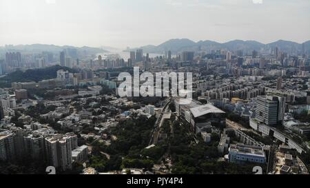 Kowloon Tong vue sur la ville Banque D'Images