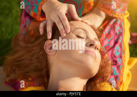 Close up tête de la masser. Banque D'Images