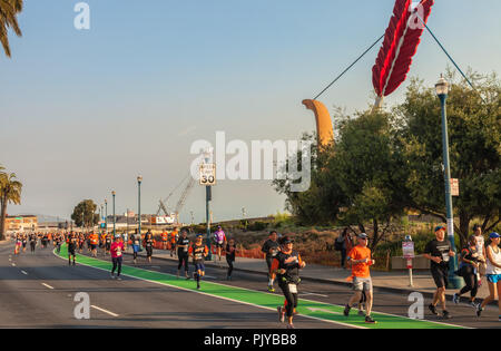 Des coureurs de la course de géant dans la région de San Francisco, California, United States sur Sept 9, 20018 Banque D'Images